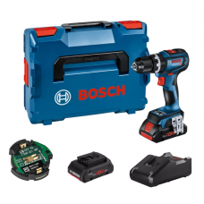 BOSCH GSB 18V-90 C smūginis gręžtuvas - suktuvas 2x4 Ah ProCore L-Boxx + GCY 42